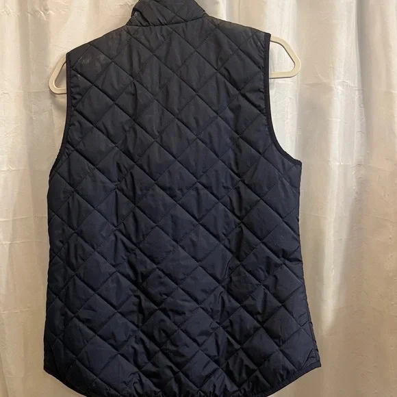 Old Navy Navy Quilted Vest with Gold Zipper - Picture 3 of 3